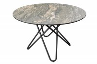 Table à manger Circulaire 120cm céramique coloris pierre naturelle