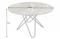 Table à manger Circulaire 120cm céramique coloris pierre naturelle