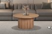 Table basse contemporaine |Table basse avec 6 poufs encastrable, ve...