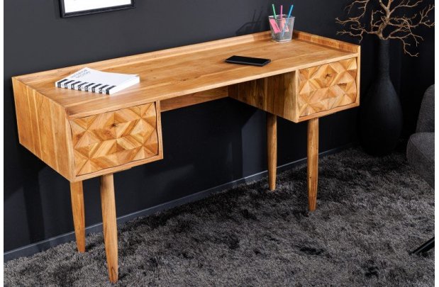 Bureau Alpine en Bois Massif 135 cm...