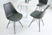 Lot de 4 chaise de salle à manger design scandinave coloris gris et...