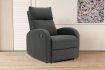 Fauteuil relax moderne coloris gris en simili cuir Fauteuil relax e...