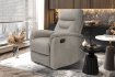 Fauteuil relax moderne coloris brun en simili cuir Fauteuil relax e...