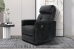 Fauteuil relax avec revêtement en simili cuir coloris noir Fauteuil...