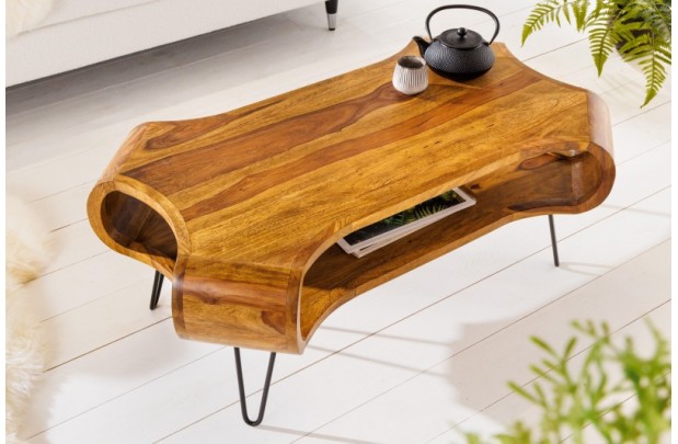 Table Basse en Bois 105cm Mango pas cher