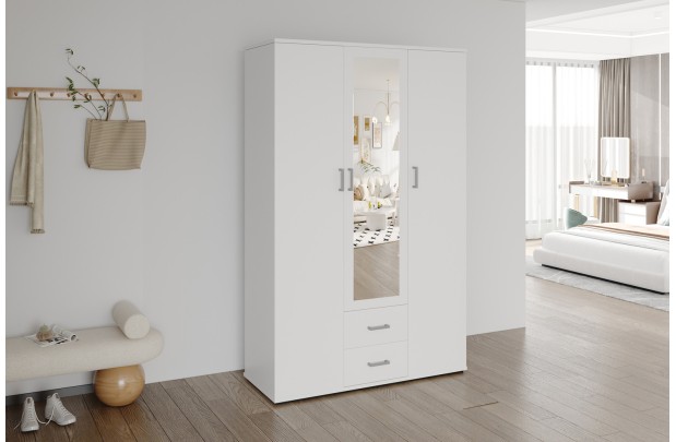 Armoire murale moderne 1 porte teinté blanc Meubles haut |adeniahome.com