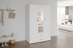 Armoire murale moderne 1 porte teinté blanc Meubles haut |adeniahome.com