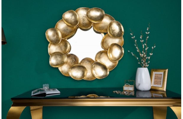 Miroir Variation 70 cm doré - Élégance et caractère artisanal