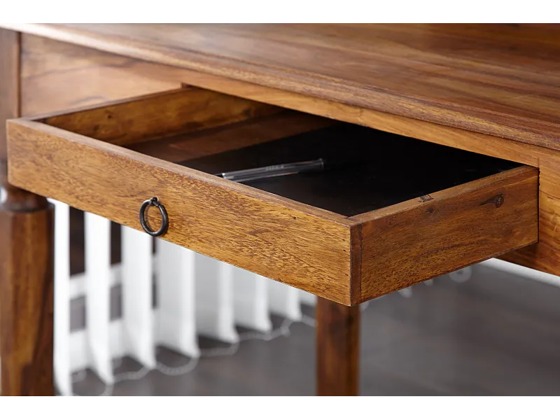 Bureau design de 115cm en bois massif naturel