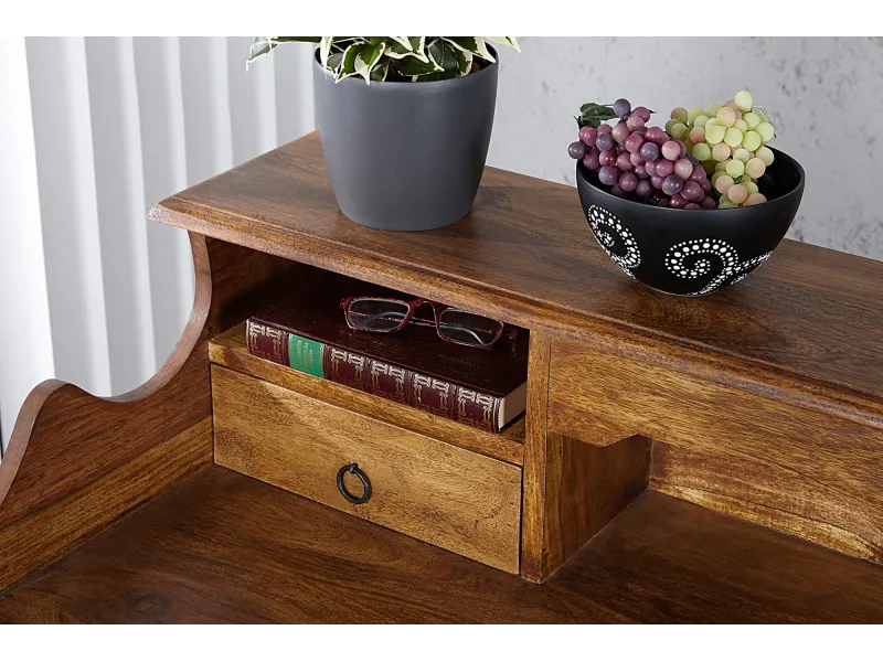 Bureau design de 115cm en bois massif naturel