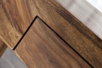 Bureau de 100 cm design en bois massif coloris naturel avec tiroir