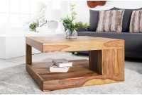 Table basse en bois massif 80 cm