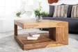 Table basse en bois massif 80 cm