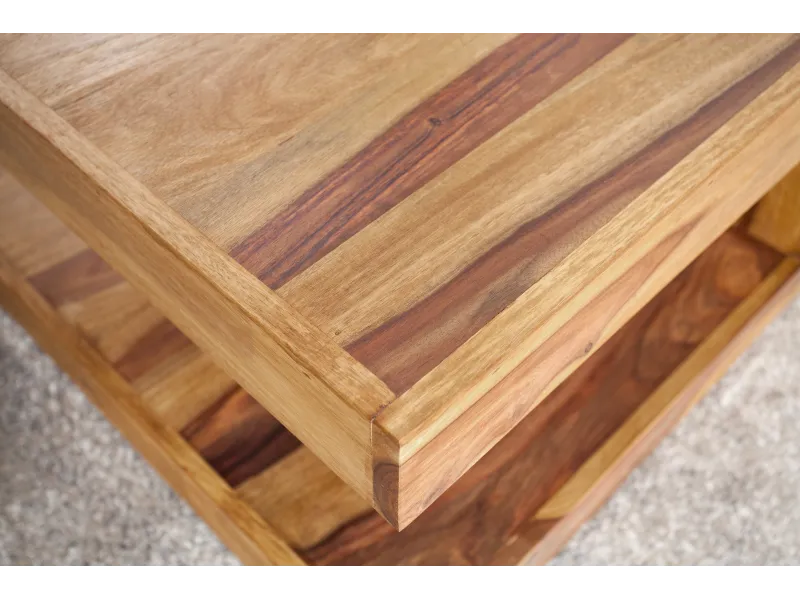 Table basse en bois massif 80 cm