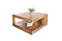 Table basse en bois massif 80 cm