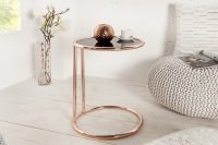 Table d'appoint 55 cm design en verre / métal