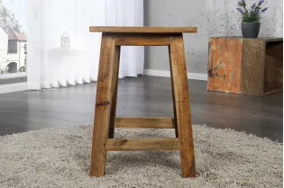 Tabouret design de 45cm en bois massif recyclé 2