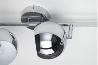 Lampe suspendue design "BUBBLE" en métal chromé