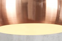 Lampe suspendue 30cm design en métal cuivré