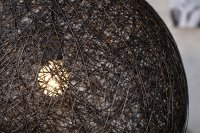 Lampe suspendue 35 cm de design "COCOON" coloris noir