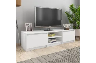 Meuble TV Blanc 140x40x35,5 cm