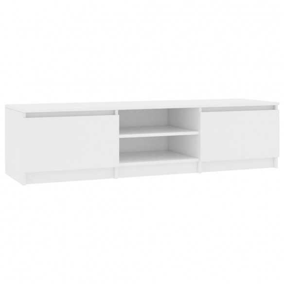 Meuble TV Blanc 140x40x35,5 cm  Meuble TV Blanc 140x40x35,5 cm