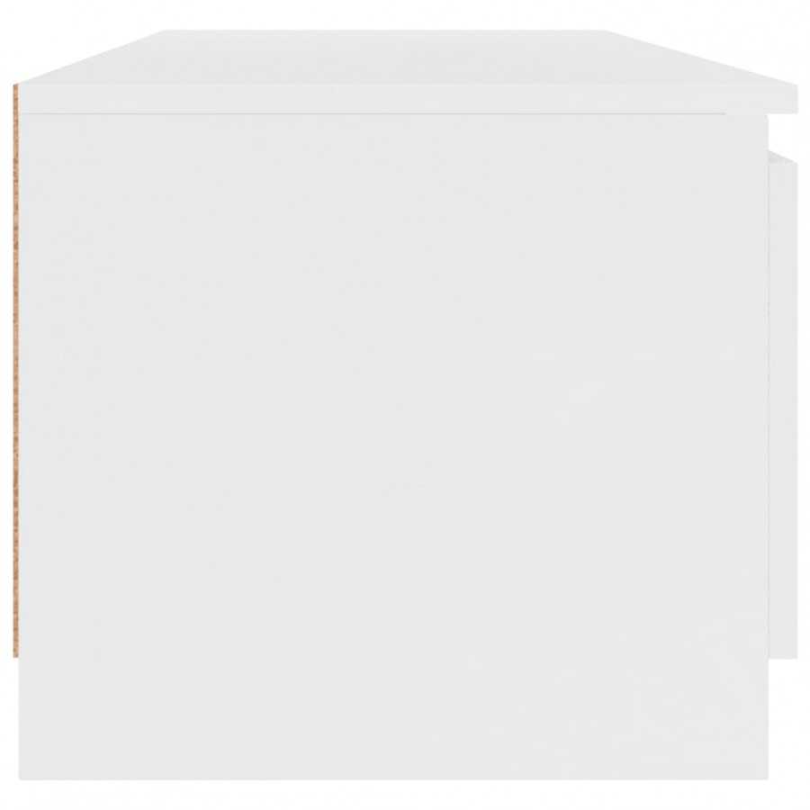 Meuble TV Blanc 140x40x35,5 cm