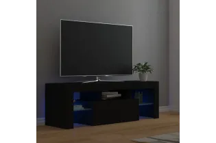 Meuble TV avec lumières LED noir 120x35x40 cm