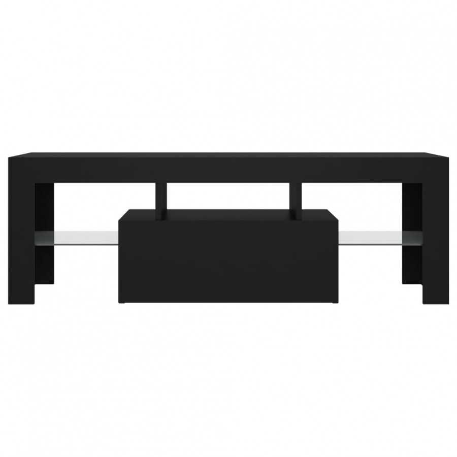 Meuble TV avec lumières LED noir 120x35x40 cm