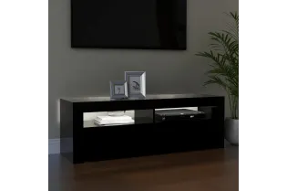 Meuble TV avec lumières LED noir 120x35x40 cm