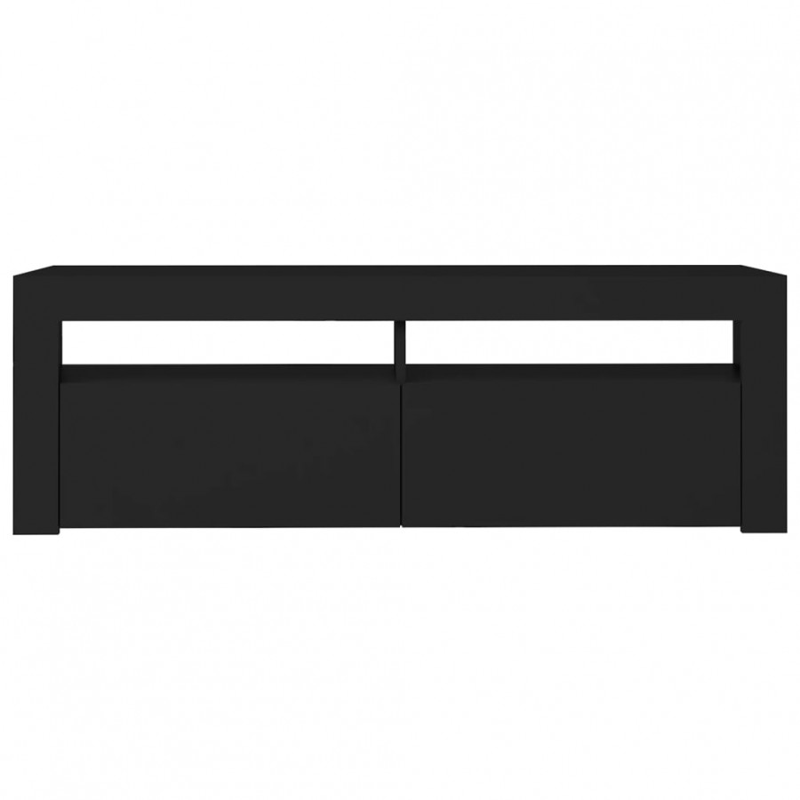 Meuble TV avec lumières LED noir 120x35x40 cm