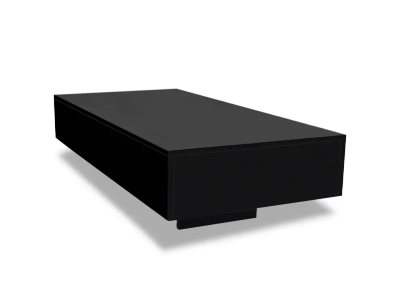 Table basse Haute brillance Noir