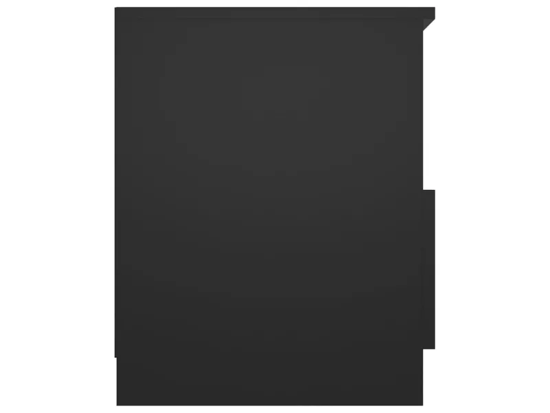 Tables de chevet 2 pcs Noir 40x40x50 cm Aggloméré