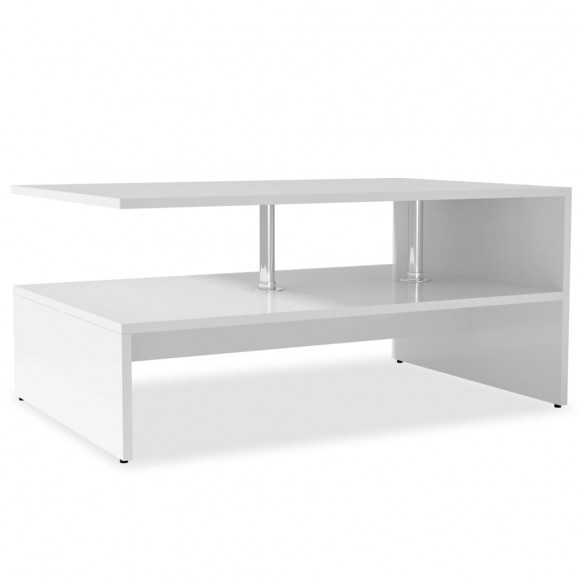 Table basse  90x59x42 cm Blanc