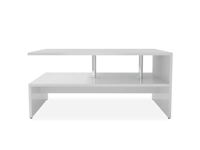 Table basse  90x59x42 cm Blanc