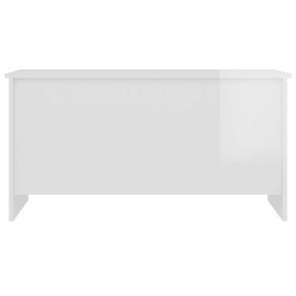 Table basse Blanc brillant 102x55,5x52,5 cm 