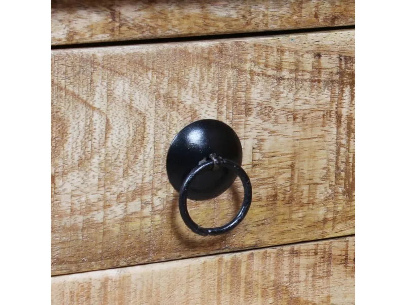 Table basse Bois de manguier brut 70 x 70 x 40 cm