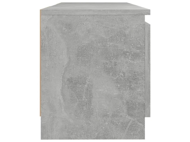 Meuble TV avec lumières LED gris béton 120x30x35,5 cm