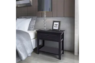 Table de chevet Bois Noir