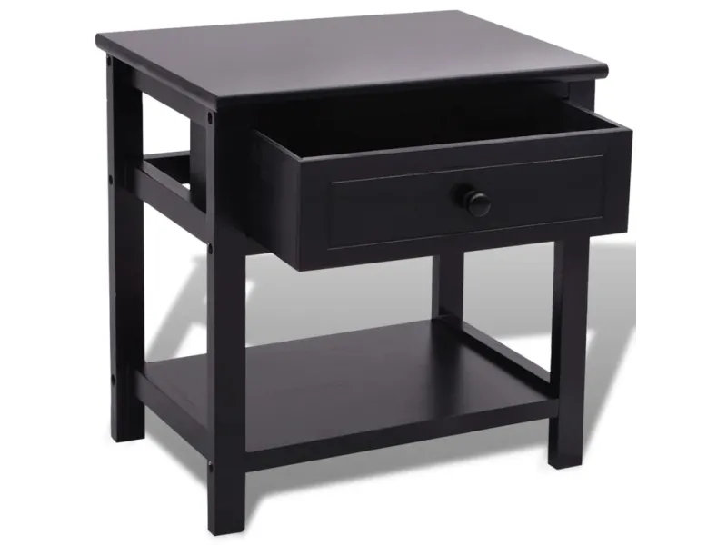 Table de chevet Bois Noir