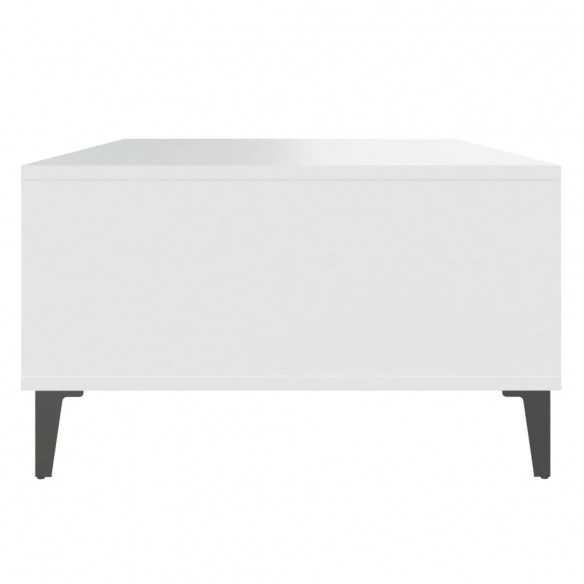 Table basse Blanc 103,5x60x35 cm Aggloméré