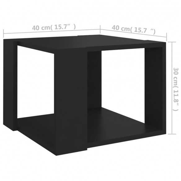 Table basse Noir 40x40x30 cm 