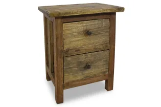 Table de chevet Bois de récupération massif 40 x 30 x 51 cm