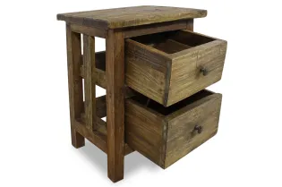 Table de chevet Bois de récupération massif 40 x 30 x 51 cm 2