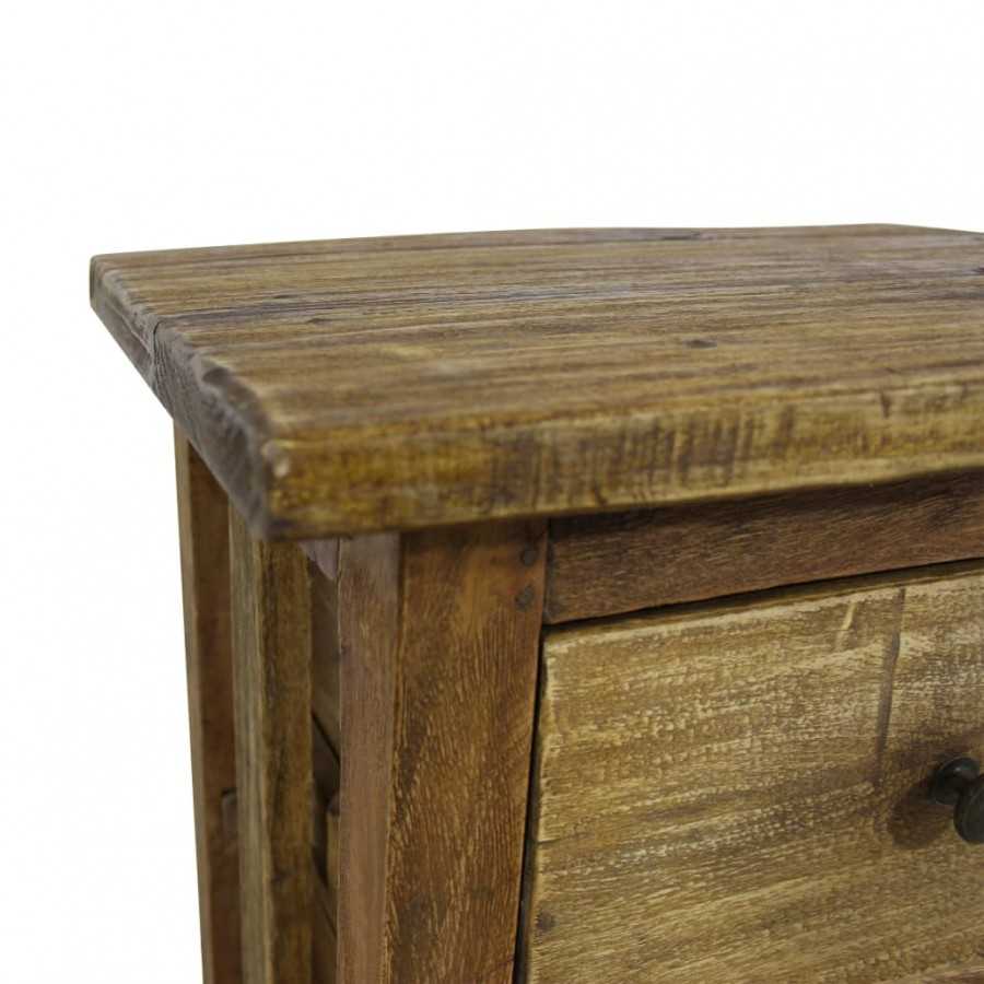 Table de chevet Bois de récupération massif 40 x 30 x 51 cm