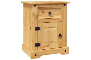 Table de chevet Gamme Corona pin mexicain 53x39x66 cm 2