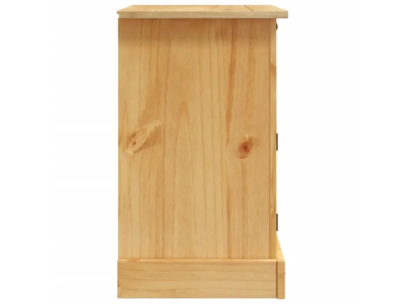 Table de chevet Gamme Corona pin mexicain 53x39x66 cm