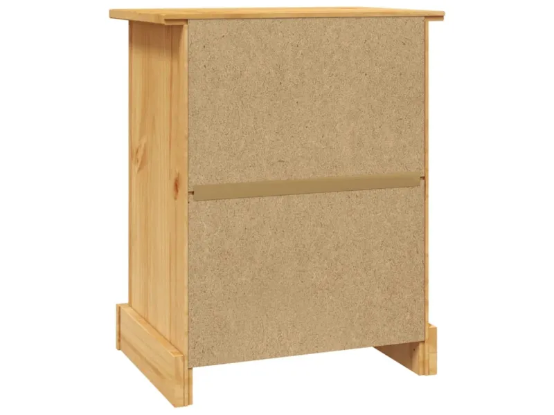 Table de chevet Gamme Corona pin mexicain 53x39x66 cm