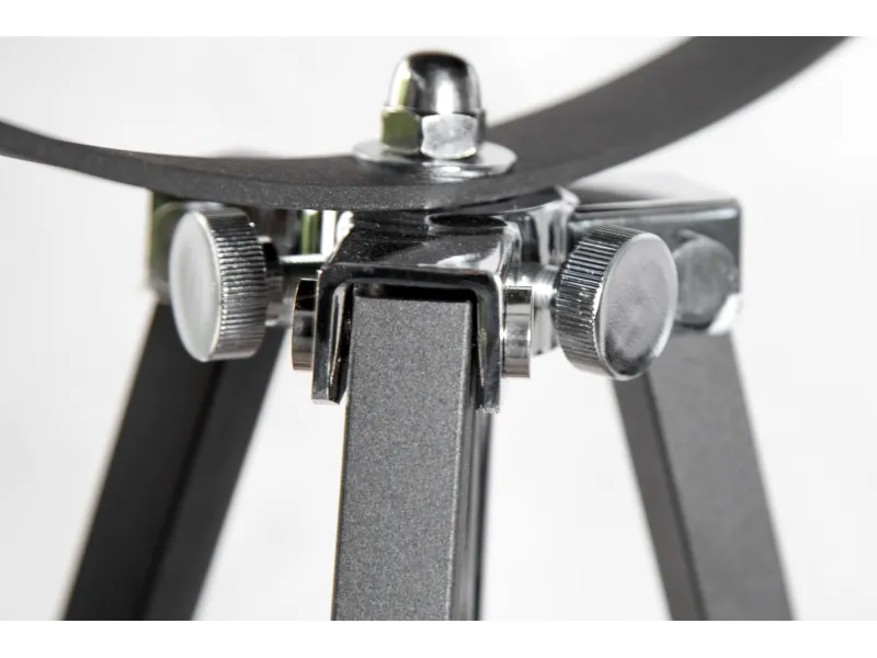 Lampadaire trépied 160 cm en acier inoxydable coloris noir et or