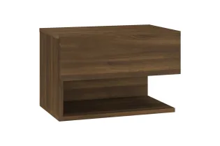 Table de chevet murale Chêne marron 2